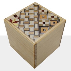 Caja Japonesa Yosegi Cube 2 Sun 12 Etapas Agathis Caja Japonesa Yosegi Cube 2 Sun 12 Etapas Agathis Yosegi - 1