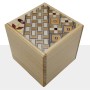 Caja Japonesa Yosegi Cube 2 Sun 12 Etapas Agathis Yosegi - 1