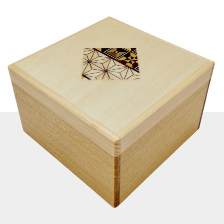 Caja Japonesa Yosegi One‑Point Square 12 Etapas Yosegi - 1