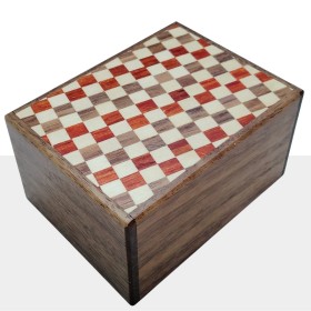 Caja Japonesa Ichimatsu 3 Sun 18 Etapas Nogal Caja Japonesa Ichimatsu 3 Sun 18 Etapas Nogal Yosegi - 1