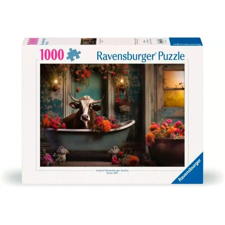 Puzzle Ravensburger La Vaca en la Bañera de 1000 Piezas Ravensburger - 1