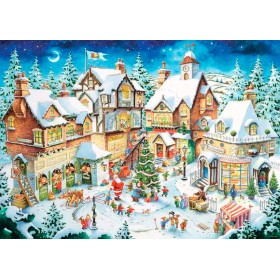 Puzzle Ravensburger Pueblo Navideño de 1000 Piezas Ravensburger - 1