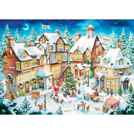 Puzzle Ravensburger Pueblo Navideño de 1000 Piezas Ravensburger - 1