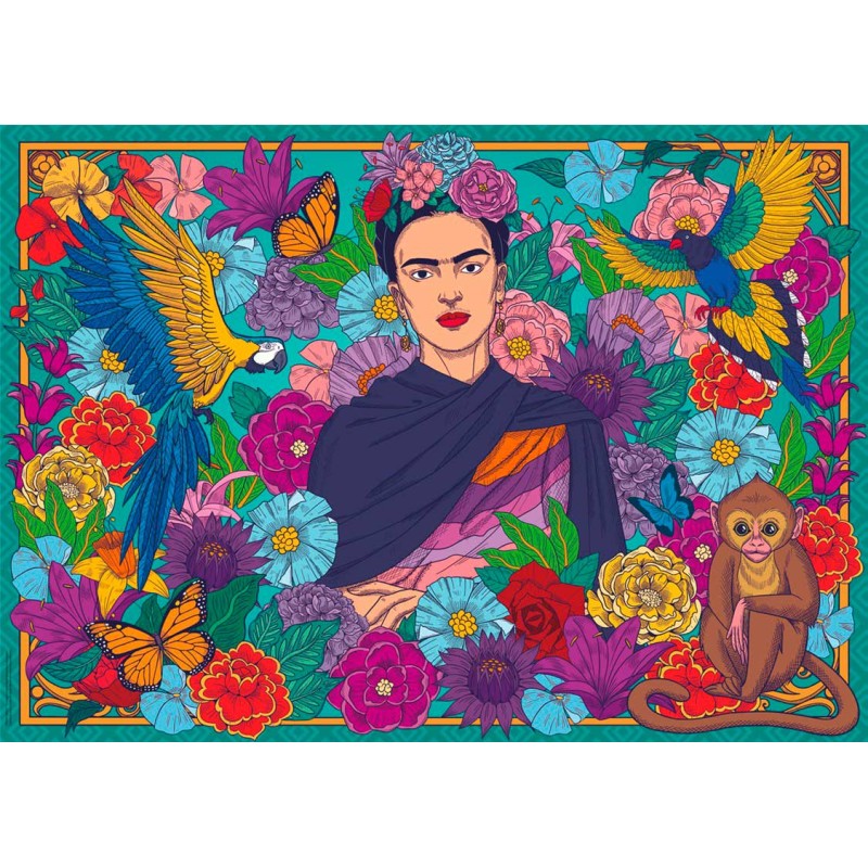Puzzle Ravensburger El Paraíso de Frida Kahlo 1000 Piezas