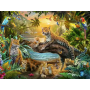 Puzzle Ravensburger Leopardos en la selva de 1500 Piezas Ravensburger - 2