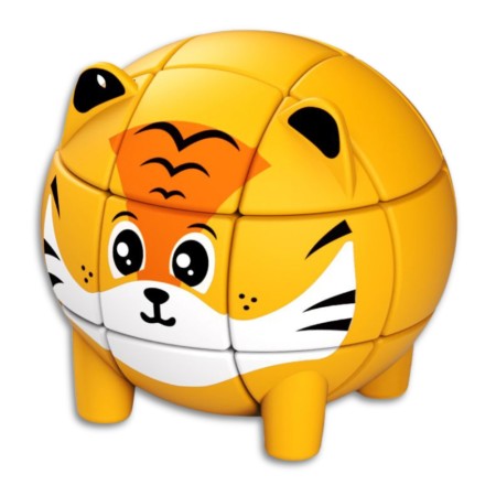 Llavero Mini Cubo 3x3 Q-Moe Animal - Tigre - 1