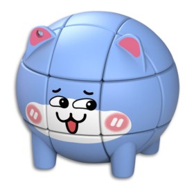 Llavero Mini Cubo 3x3 Q-Moe Animal - Gato - 1