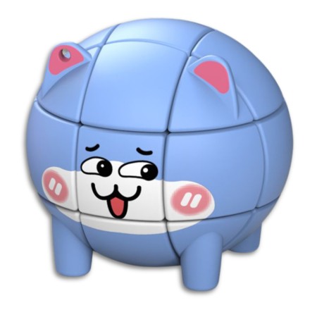 Llavero Mini Cubo 3x3 Q-Moe Animal - Gato - 1