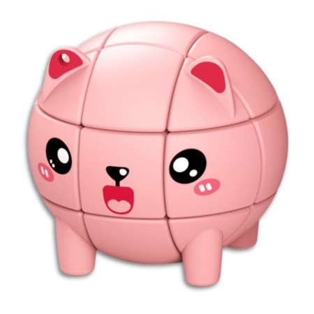 Llavero Mini Cubo 3x3 Q-Moe Animal - Oso - 1