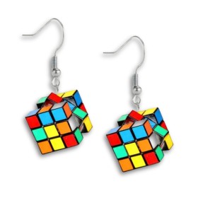 Pendientes Cubo de Rubik 3x3 - 1