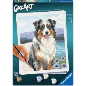 Set de Pintura por Números Ravensburger CreArt Pastor Australiano Ravensburger - 1
