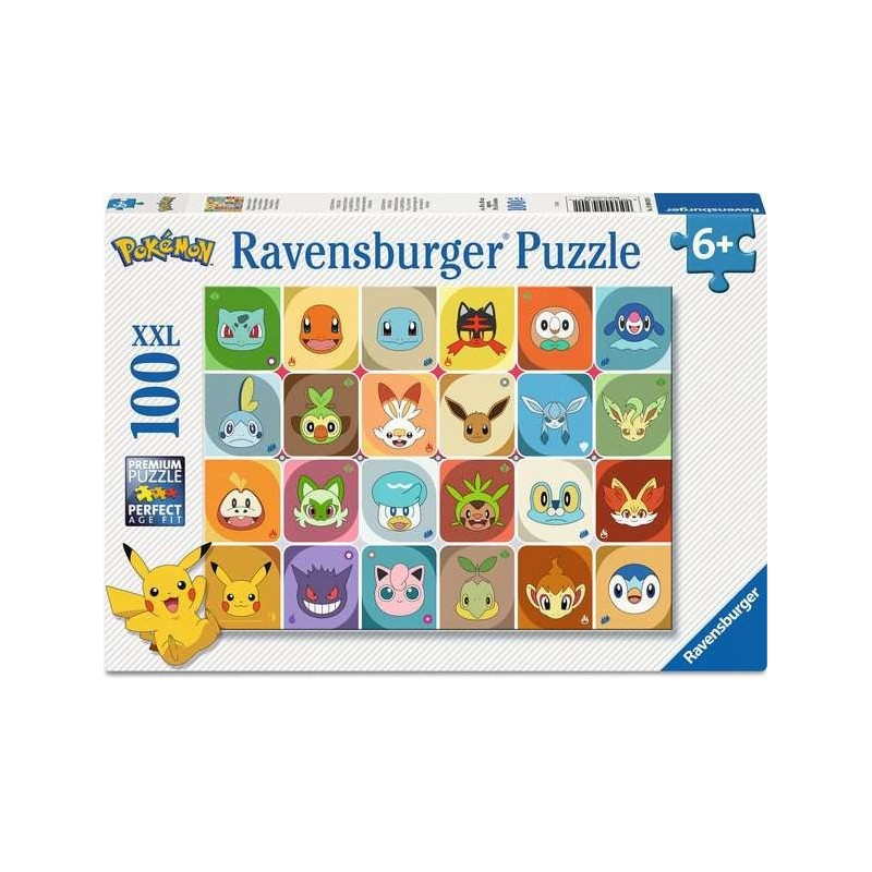 Puzzle Ravensburger Pokémon 100 XXL – Licencia Oficial 6+