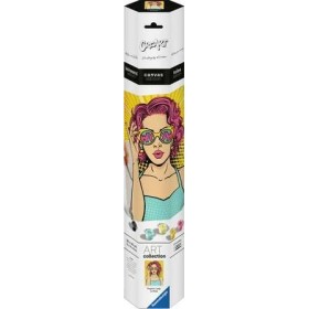 Set de Pintura por Números Ravensburger CreArt Series Premium Canvas: WOW Mujer Pop Art Ravensburger - 1
