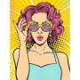 Set de Pintura por Números Ravensburger CreArt Series Premium Canvas: WOW Mujer Pop Art Ravensburger - 2