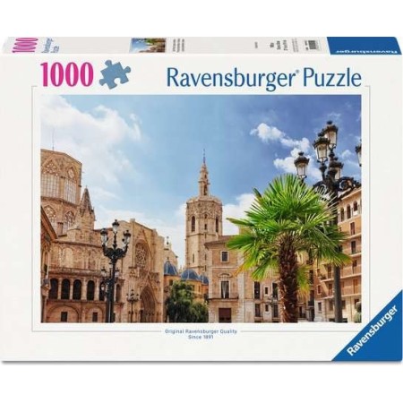 Puzzle Ravensburger Plaza de Santa María, Valencia de 1000 Piezas Ravensburger - 1
