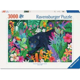 Puzzle Ravensburger Pantera en la Selva de Flores de 3000 Piezas Ravensburger - 1