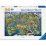 Puzzle Ravensburger Mapa del Mundo Ilustrado de 5000 Piezas Ravensburger - 1