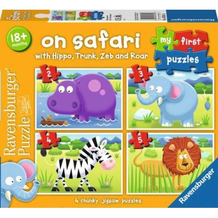 Puzzle Ravensburger Mi Primer Puzzle Animales Safari (2, 3, 4 y 5 Piezas) Ravensburger - 1