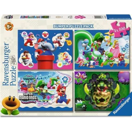 Puzzle Ravensburger Super Mario 4 x 100 Piezas Ravensburger - 1