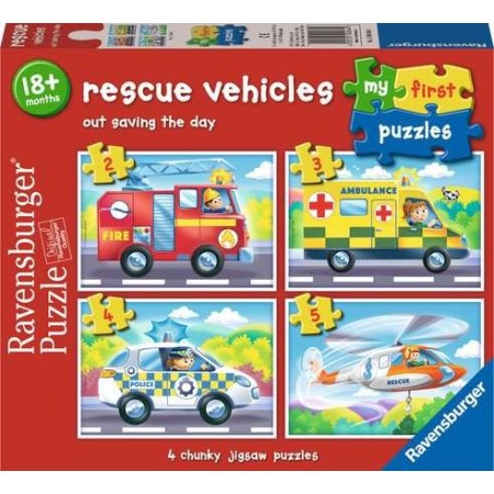 Puzzle Ravensburger Vehículos de Rescate (2, 3, 4 y 5 Piezas) Ravensburger - 1