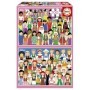 Puzzle Educa Niñas de Europa y Asia de 2 x 100 Piezas Puzzles Educa - 1