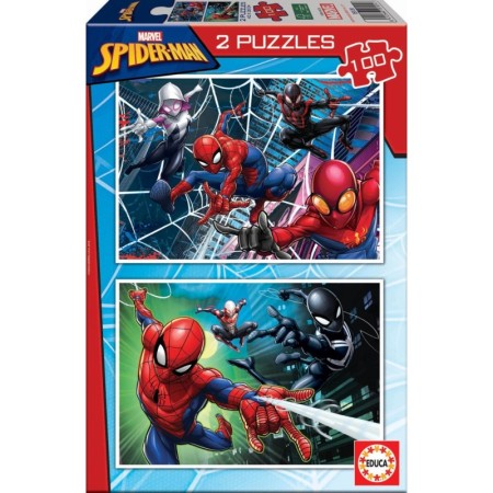 Puzzle Educa Spider-Man de 2 x 100 Piezas Puzzles Educa - 1