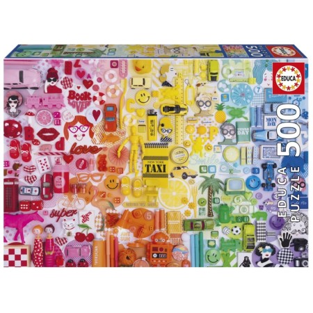 Puzzle Educa Collage de Colores de 500 Piezas Puzzles Educa - 1