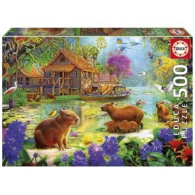 Puzzle Educa Pueblo de Capibaras de 500 Piezas Puzzles Educa - 1