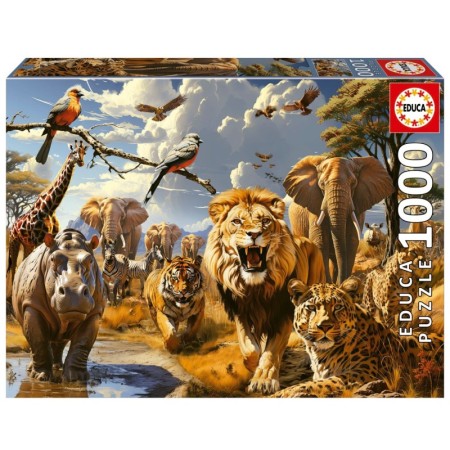Puzzle Educa Animales Salvajes de 1000 Piezas Puzzles Educa - 1