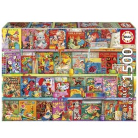 Puzzle Educa El Rincón del Libro Divertido y Kitsch de 1500 Piezas Puzzles Educa - 1
