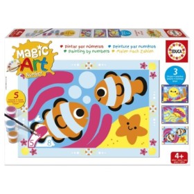Set de Pintura por Números Educa Magic Art Bajo el Mar (4+) Puzzles Educa - 1