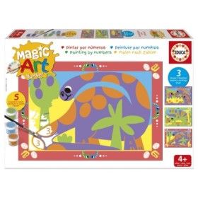 Set de Pintura por Números Educa Magic Art Dinosaurios (4+) Puzzles Educa - 1