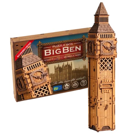 Big Ben - Caja Secreta Escape Room 3D de Madera Wooden City Wooden City - 1