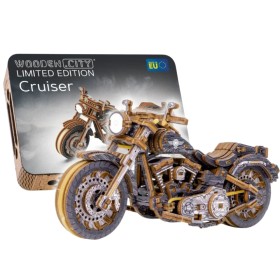 Moto Cruiser Edición Limitada - Maqueta Mecánica 3D de Madera Wooden City Wooden City - 1