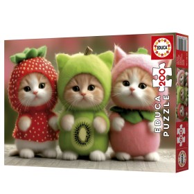 Puzzle Educa Gatitos Frutales de 200 Piezas Puzzles Educa - 1
