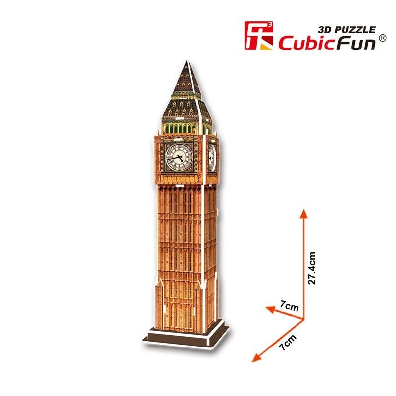 Venta de Puzzle 3D Big Ben Mini Cubic Fun 13 Piezas
