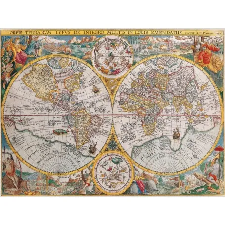 Puzzle Ravensburger Mapa del mundo 1594 de 1500 Piezas - Ravensburger