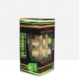 Puzzle Bambú Casa prisión 3D Puzzle Bambú Casa prisión 3D - 3D Bamboo Puzzles