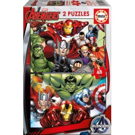Puzzle Educa Los Vengadores 2x48 Piezas Puzzle Educa Los Vengadores 2x48 Piezas Puzzles Educa - 1