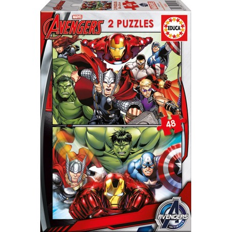 Puzzle Educa Los Vengadores 2x48 Piezas - Puzzles Educa