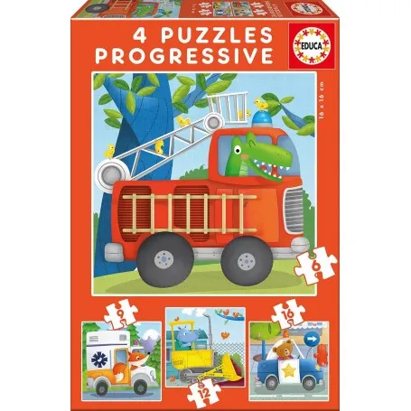 Puzzle Educa Patrulla de rescate Progresivo 6-9-12-16 Piezas - Puzzles Educa