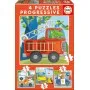 Puzzle Educa Patrulla de rescate Progresivo 6-9-12-16 Piezas - Puzzles Educa