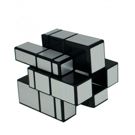 Cubo De Rubik Qiyi Mirror 3x3 Plata - Puzzle Miroir Argenté Challengeant