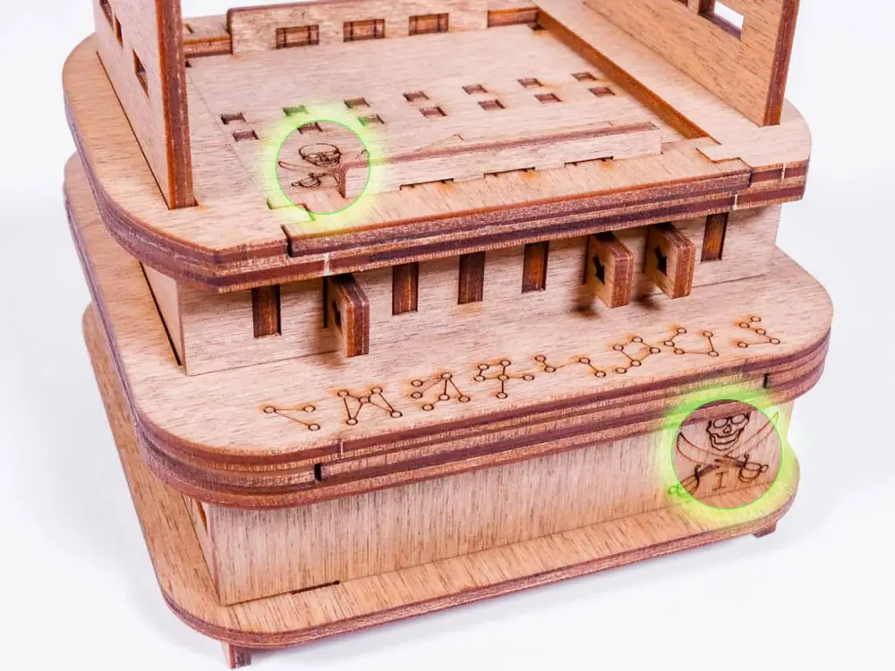 El Casillero de Davy Jones: pistas y solución – Reiniciar – Montar de nuevo el cluebox